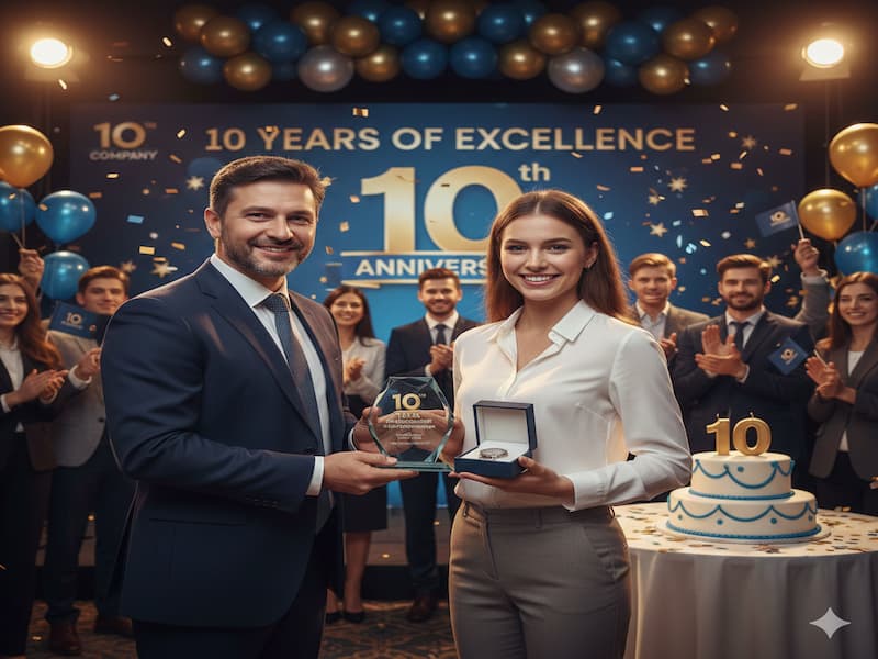 Quà tặng kỉ niệm 10 năm công ty: Gói trọn tinh hoa hành trình thập kỷ